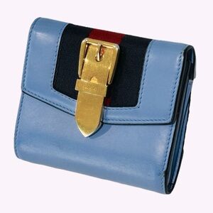 Gucci Sylvie Sherry Line Trifold Wallet